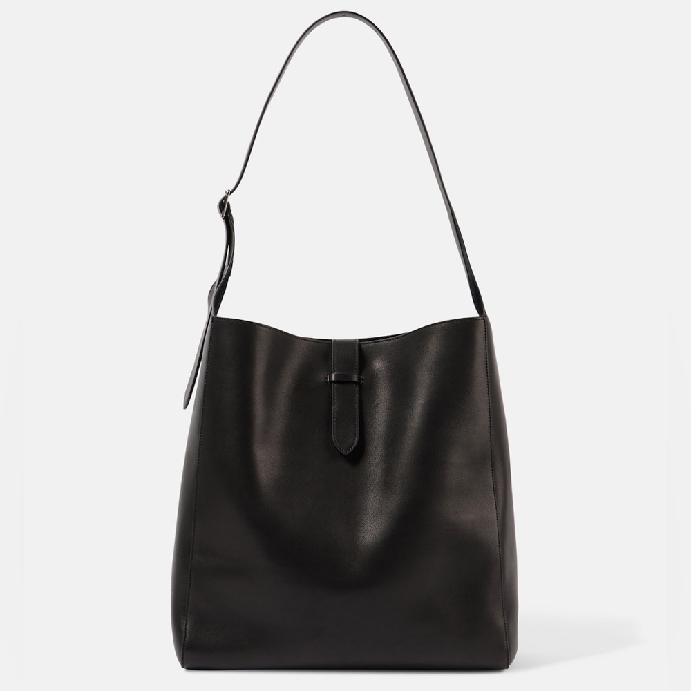 THE ROW Blake Leather Tote Shoulder Bag in Black NWT